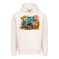 Pale Pink Farm Happy Fall Y'all Premium Hoodie - CowhideDigitalArt