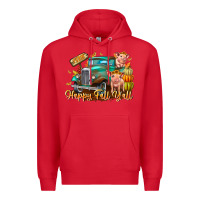 Red Farm Happy Fall Y'all Premium Hoodie - CowhideDigitalArt