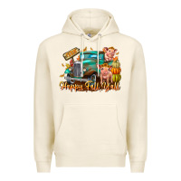 Tofu Farm Happy Fall Y'all Premium Hoodie - CowhideDigitalArt