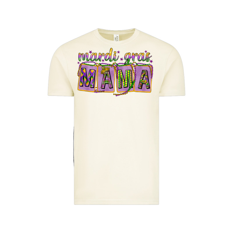 Mardi Gras Mama With Beads Vintage Tee by HowdyJamesFarm | Teevron
