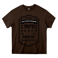 Chocolate Brown vintage quality without compromise 1970 Heavy Core Tee - Bettercallsaul