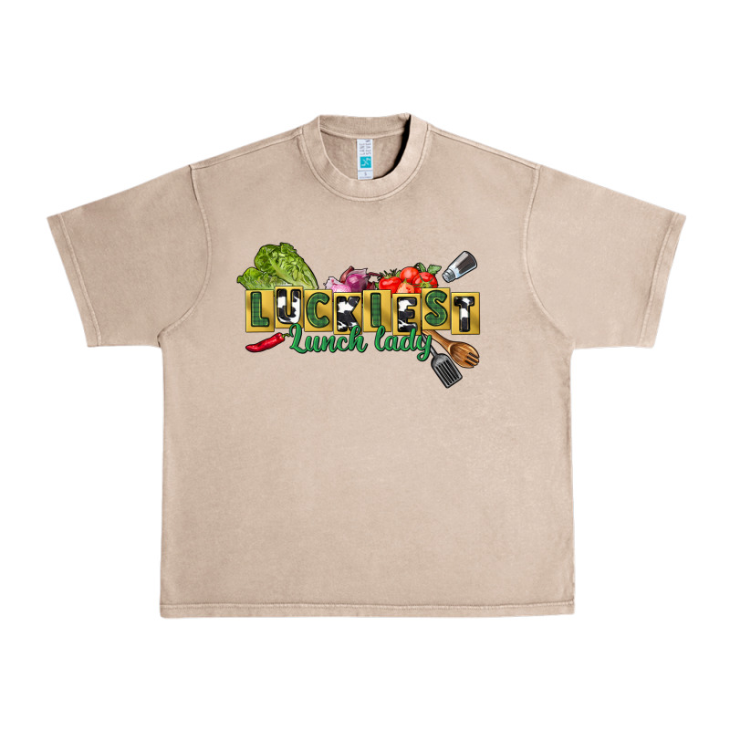 Luckiest Lunch Lady St. Patrick's Day Urban Heavy Tee by CowGirlArtShop | Teevron