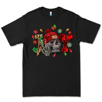 Black Christmas Joy skeleton Premium Tee - NancyCooperArtShop