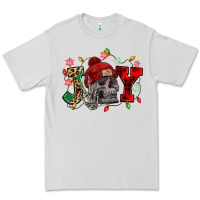 Dove Grey Christmas Joy skeleton Premium Tee - NancyCooperArtShop