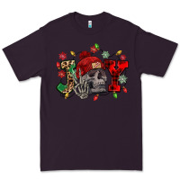 Plum Christmas Joy skeleton Premium Tee - NancyCooperArtShop