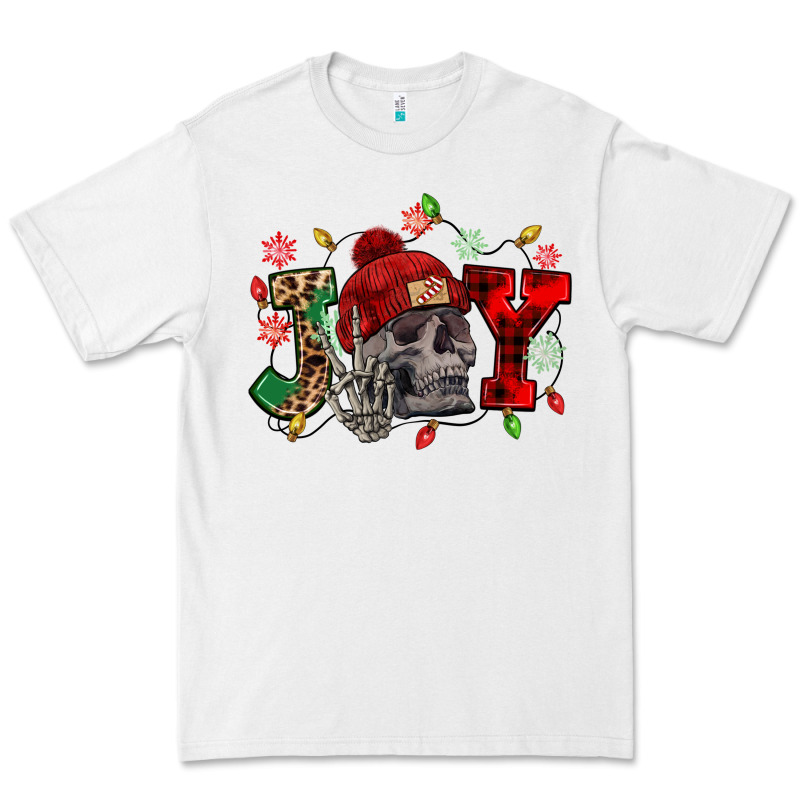 Christmas Joy Skeleton Premium Tee by NancyCooperArtShop | Teevron