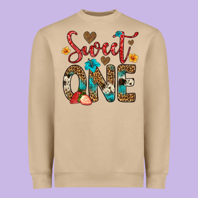 Sweet One Strawberry Heavyweight Sweatshirt Designed By Artiststas