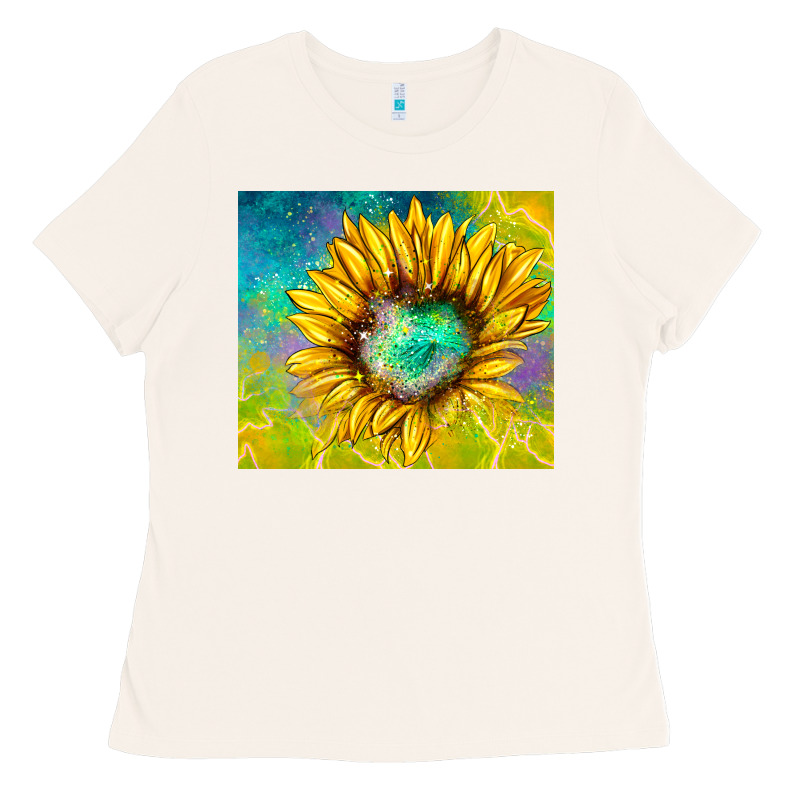 Sparkling Sunflower Ladies Tee by TumblerDesignByShophia | Teevron