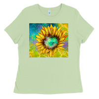 Matcha sparkling sunflower Ladies Tee - TumblerDesignByShophia