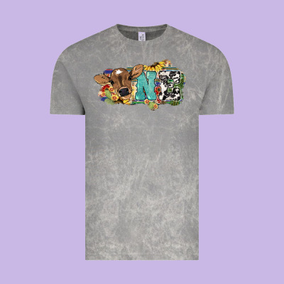 One Baby Cow Vintage Tee Designed By Howdyjamesfarm