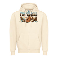 Sandshell football mom football smiley face Zipper Hoodie - BarkalooDesign
