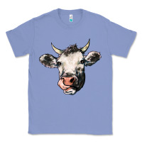 Colony Blue Cow Classic Tee - HowdyJamesFarm