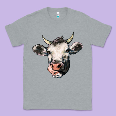 Cow Classic Tee Designed By Howdyjamesfarm