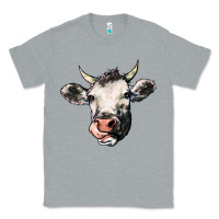Heather Grey Cow Classic Tee - HowdyJamesFarm