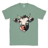 Sage Cow Classic Tee - HowdyJamesFarm