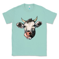 Seafoam Cow Classic Tee - HowdyJamesFarm