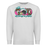 Dove Grey with god all things are possible race Premium Sweatshirt - AdoDesignShop