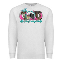 Oatmeal Heather with god all things are possible race Premium Sweatshirt - AdoDesignShop