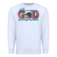 White with god all things are possible race Premium Sweatshirt - AdoDesignShop