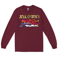 Burgundy Soul Train Long Sleeve Tee - maiPhamDesign