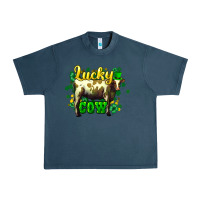 Midnight Navy St. Patrick's Day Cow Urban Heavy Tee - HowdyJamesFarm