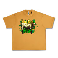 Peanut Butter St. Patrick's Day Cow Urban Heavy Tee - HowdyJamesFarm