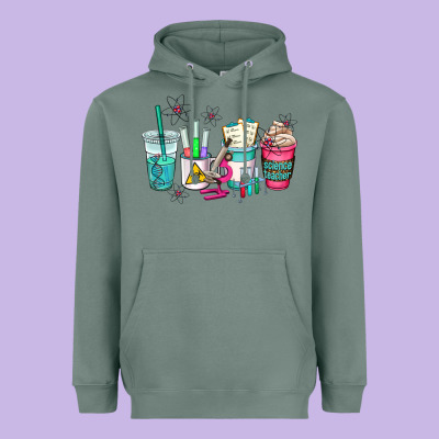 Science Teacher Coffee Cups Heavyweight Hoodie Designed By Adodesignshop