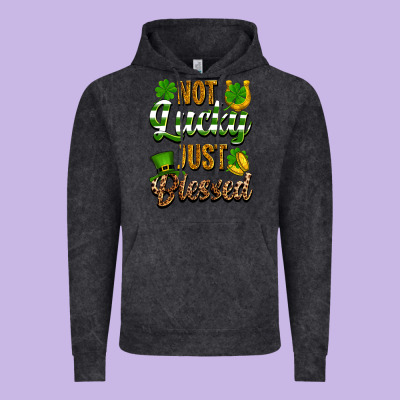 St. Patrick's Not Lucky Just Blessed Vintage Hoodie Designed By Oliviacreatesart