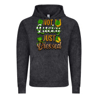 Vintage Black St. Patrick's Not lucky just blessed Vintage Hoodie - OliviaCreatesArt