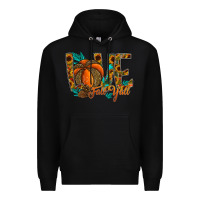 Black Love Fall Y'all Premium Hoodie - CowhideDigitalArt