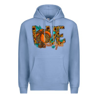 Colony Blue Love Fall Y'all Premium Hoodie - CowhideDigitalArt