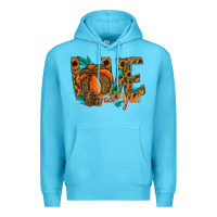 Ocean Blue Love Fall Y'all Premium Hoodie - CowhideDigitalArt