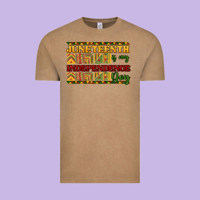 Juneteenth Is My Independence Day Vintage Tee Designed By Howdyjamesfarm