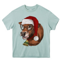 Arona christmas glasses heifer Heavy Core Tee - RanaPortraitStore