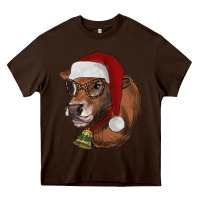 Christmas Glasses Heifer Heavy Core Tee | Teevron