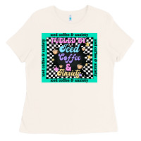 Bone fueled by ıced coffee and anxiety Ladies Tee - TumblerDesignByShophia