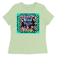 Matcha fueled by ıced coffee and anxiety Ladies Tee - TumblerDesignByShophia