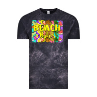 Cloud Black beach vibes summer brushstroke Vintage Tee - Jasminsmagicworld