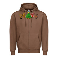 Chestnut christmas peace Zipper Hoodie - BarkalooDesign