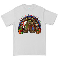 Dove Grey Army Christmas rainbow Premium Tee - NancyCooperArtShop