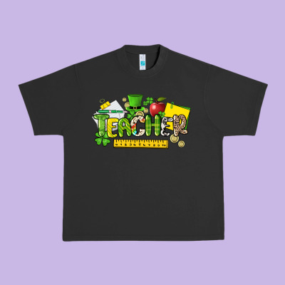 Teacher St. Patrick's Day Urban Heavy Tee Designed By Howdyjamesfarm