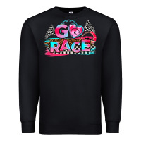 Black go race Premium Sweatshirt - AdoDesignShop