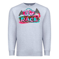 Heather Grey go race Premium Sweatshirt - AdoDesignShop
