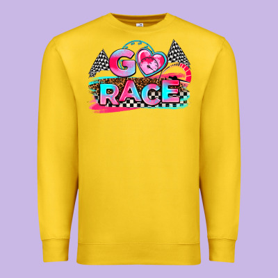 Go Race Premium Sweatshirt Designed By Adodesignshop