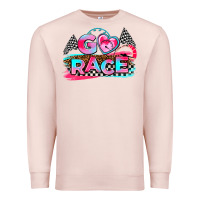 Pale Pink go race Premium Sweatshirt - AdoDesignShop