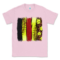 Bubblegum Pink Softball brushstroke Classic Tee - HowdyJamesFarm