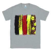 Heather Grey Softball brushstroke Classic Tee - HowdyJamesFarm