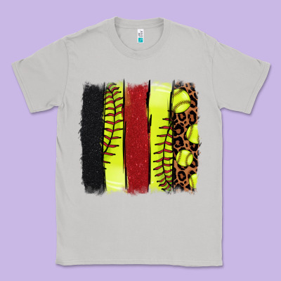 Softball Brushstroke Classic Tee Designed By Howdyjamesfarm