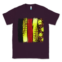 Plum Softball brushstroke Classic Tee - HowdyJamesFarm