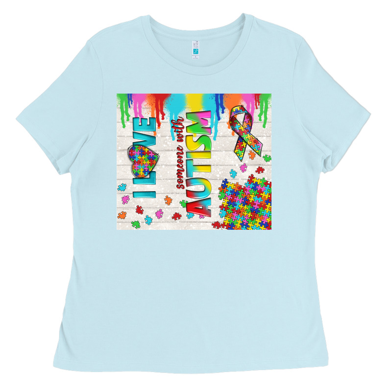 I Love Someone With Autism Ladies Tee by TumblerDesignByShophia | Teevron